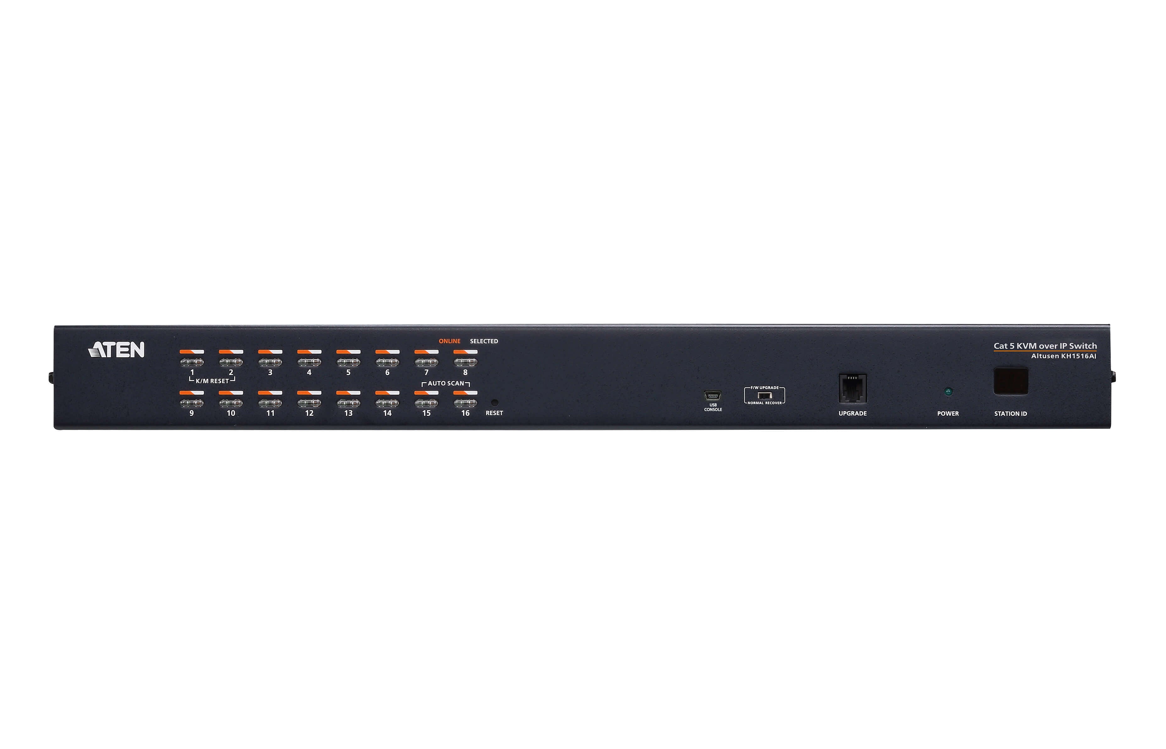 Aten 16-Port Cat 5 KVM over IP Switch with Daisy-Chain Port Aten 16-Port Cat 5 KVM over IP Switch with Daisy-Chain Port